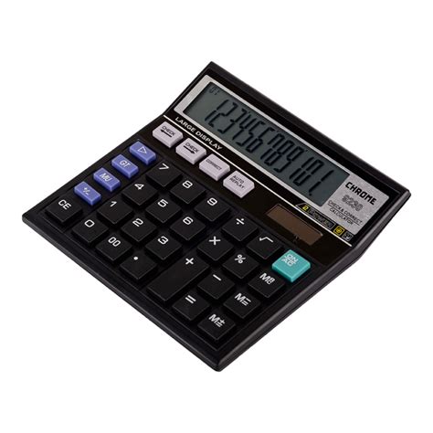 chrome calculator black penrex chrome stationery