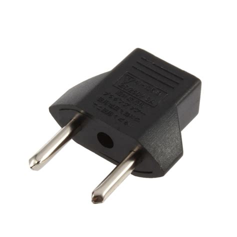 pcs eu plug adapter  pin  eu   pin plug socket eletronic