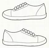 Template Shoes Sneaker Printable Sneakers Shoe Coloring Cat Preschool Pages Worksheets Pete Boy Templates Clipart Paper Writing School Hat Crafts sketch template