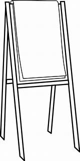 Easel Clipart Flipchart Clip Chart Flip Drawing Easle Cliparts Short Transparent Poster Google School Search Painting Large Vector Library Svg sketch template
