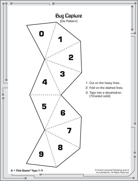 sided dice dice template math  sided dice