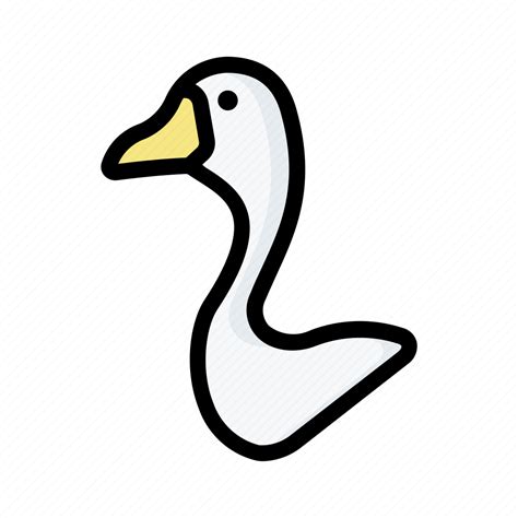 goose bird avatar animal wildlife icon   iconfinder