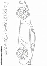 Lexus Coloring Lfa Car sketch template