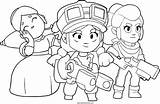 Coloring Brawl Stars Characters sketch template