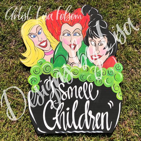 hocus pocus door hanger sanderson sisters fall halloween crafts