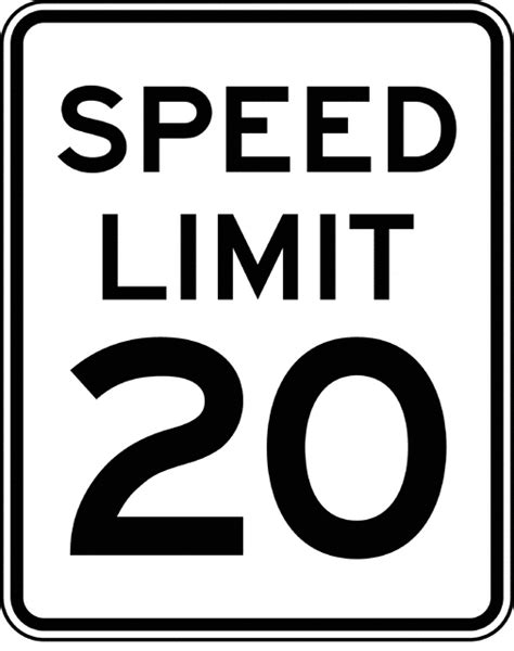 speed limit 20 black and white clipart etc