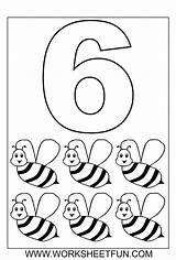Worksheets Number Coloring Kindergarten Ten Numbers Pages Kids Worksheetfun Print Printables sketch template