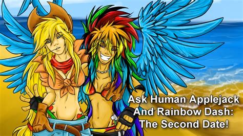 Ask Human Applejack And Rainbow Dash The Second Date