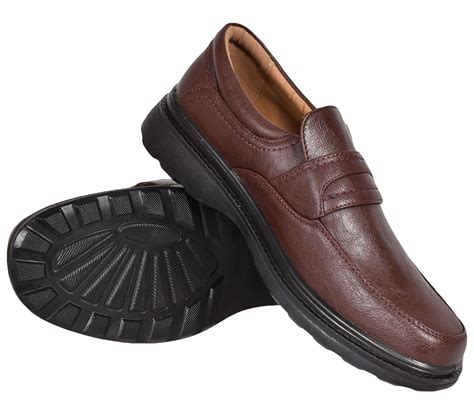 dr patrick mens slip  shoes casual orthopaedic comfort shoes uk size