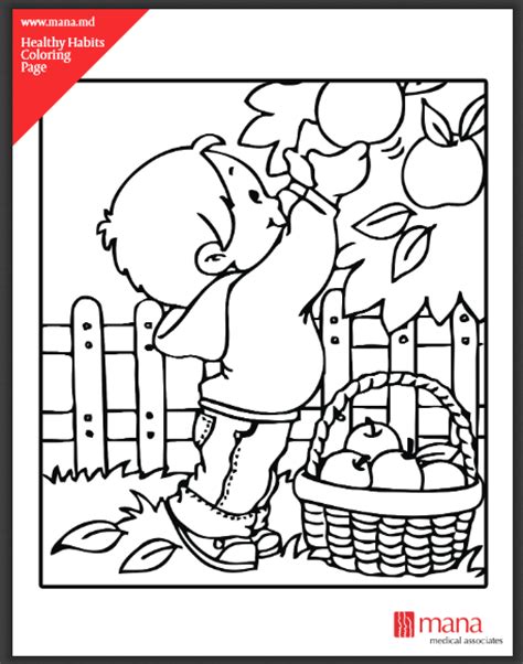 coloring pages  healthy habits medical associates  northwest