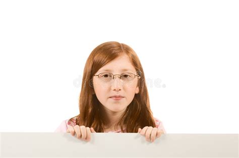 Outdoor Portrait Of Redhead Teen Girl In Glasses Stock Image Image Of