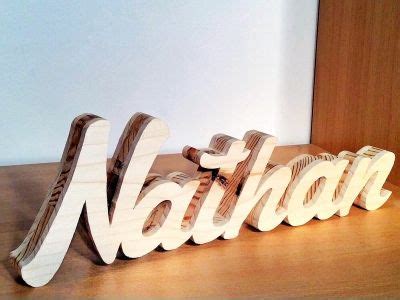 prenom en bois nathan lettres decoratives prenom en bois modeles pour scie  chantourner