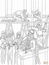 Joash Tempio Supercoloring Rebuilding Josiah Gerusalemme Tabernacle Kirtland Prophets sketch template