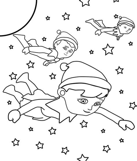 elf coloring pictures  print elf   shelf coloring pages elf