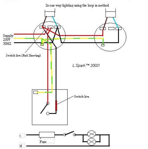 switch wiring diagram multiple lights uk wiring diagram  schematic role