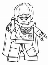 Potter Harry Coloring Pages Lego Printable sketch template