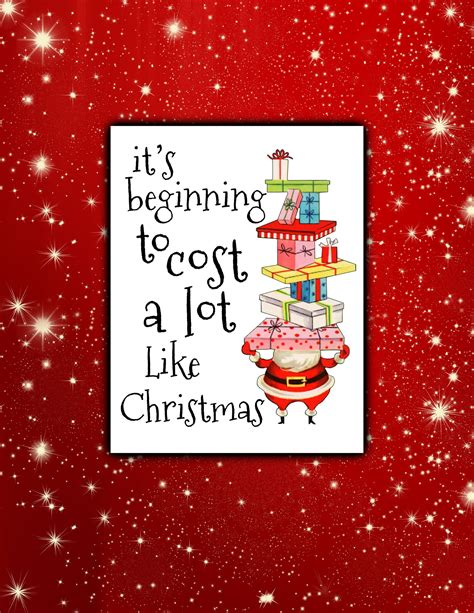 funny christmas sign instant download printable it s