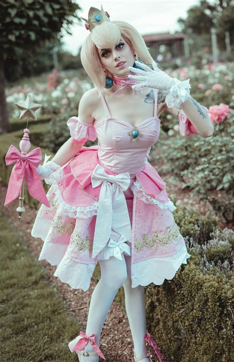 [self] magical girl princess peach based off akuoart cosplay
