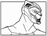 Panther Coloring Pages Printable Cool Avengers Categories Kids Heroes sketch template