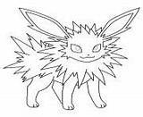 Coloring Pages Pokemon Eevee Jolteon Printable Color Info sketch template