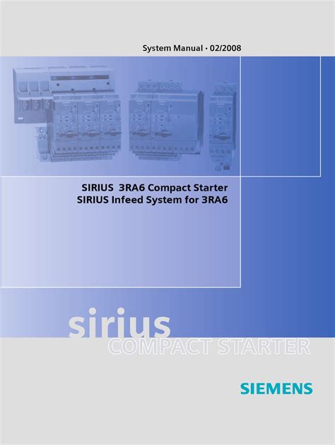 siemens sirius series system manual   manualslib