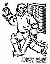 Coloring Pages Hockey Nhl Goalie Colouring Player Jets Book Winnipeg Printable Color Goalies Kids Sports Logo Goalkeeper Boys Clipart Ice sketch template