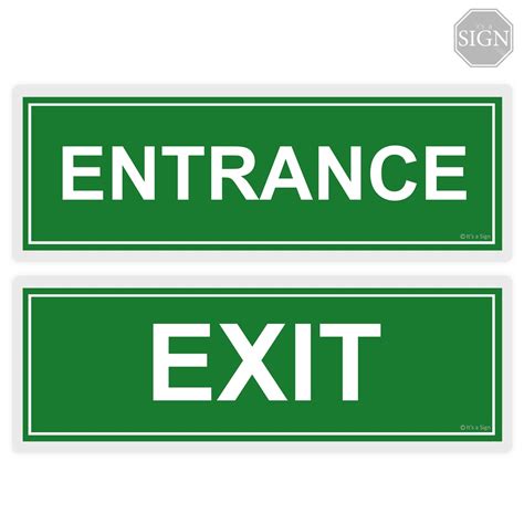 entrance exit laminated signage    inches shopee philippines