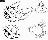 Mario Bros Super Coloring Pages Koopa Shells Para Shell Games Printable Imprimir Dibujo Pintar Luigi Drawing Desenhos Drawings Maker sketch template