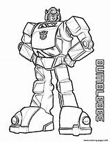 Coloring Bumblebee Pages Transformers Printable sketch template