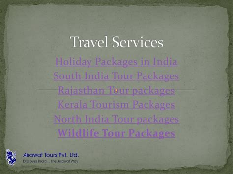ppt travel agent india powerpoint presentation free