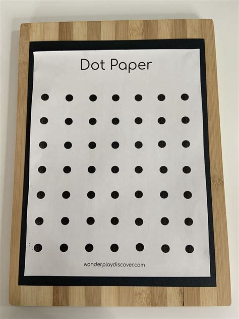 dot paper activities paper dots tracing shapes