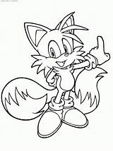 Coloring Tails Pages Fox Popular sketch template