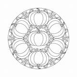 Mandala Coloring Halloween Pages Ai sketch template