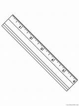 Ruler Educational Coloring4free sketch template