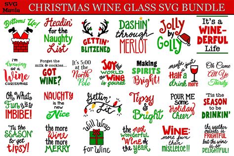christmas wine glass svg  illustrationfashiondesignclothing