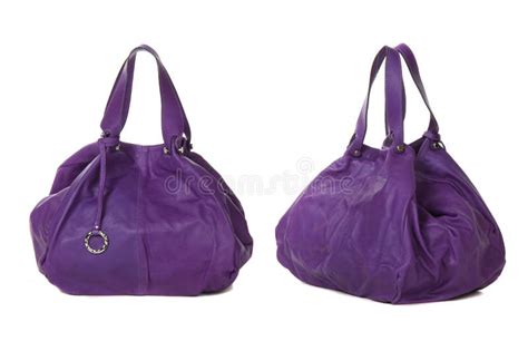 set  violet women bags stock image image  luxury