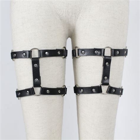 2021 leg harness leather garter bondage thigh belts for female fashion