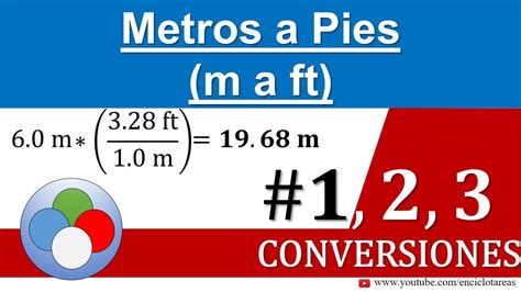 metros a pies m a ft conversiones youtube