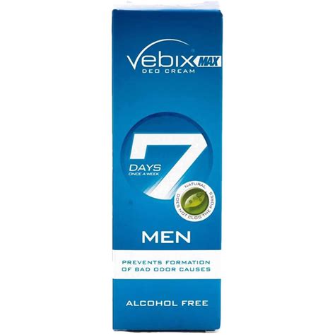 vebix deo cream max  men active  ml