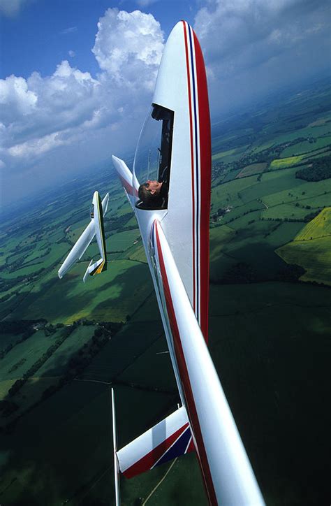 pilatus b4 gliders performing formation aerobatics photograph by austin