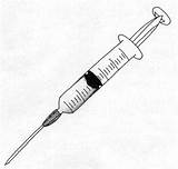 Needle Syringe Drawing Getdrawings Medical sketch template