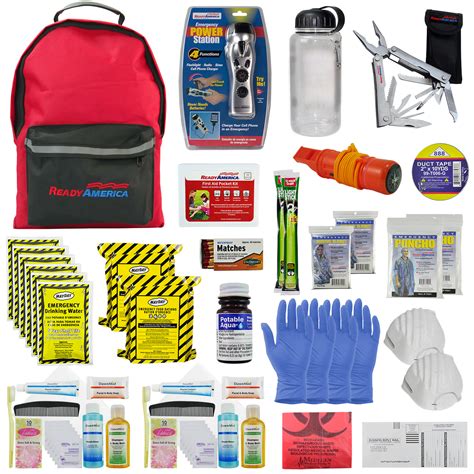 person deluxe emergency kit  day backpack