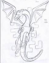 Ender Enderdragon Mincraft Drawing Getdrawings Paintingvalley Imagenes Colorier Svg Précieux Steve sketch template