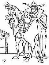 Rancho Zafarrancho Infantiles Horse Coloring4free Cowboy sketch template