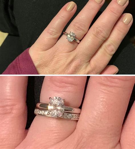 Please Share Your Wedding Band With Oval Engagement Ring