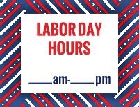 closed  labor day signs