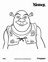 Shrek Coloring Kids Color Print Pages Dreamworks Characters sketch template