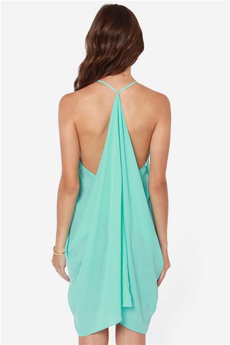 sexy turquoise dress tiered dress t strap back 47 00