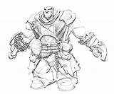 Darksiders War Friends Coloring Pages Carmine Gears Template sketch template