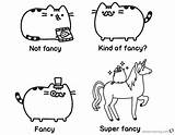 Pusheen Coloring Pages Fancy Guide Being Printable Color Kids Adults Friends sketch template